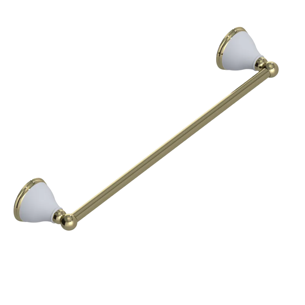 Rubinet Towel Bar 24" Natural Brass