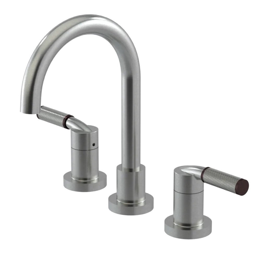 Rubinet Widespread Lav. Set. (less drain) Satin Nickel