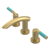 Rubinet Widespread Lav. Set. (less drain) Satin Brass