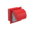 Rubinet RECESSED TOILET PAPER HOLDER Red