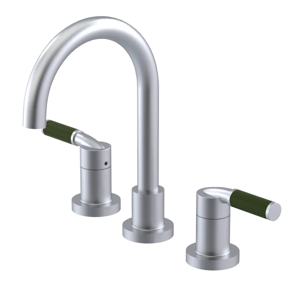 Rubinet Widespread Lav. Set. (less drain) Satin Chrome