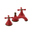 Rubinet Widespread Lav. Set. (less drain) Red