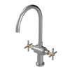 Rubinet Two Handle Single Hole Kitchen Set with LaSalle Spout Satin Nickel