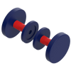 Rubinet Shower Door Knob (set) Midnight Blue