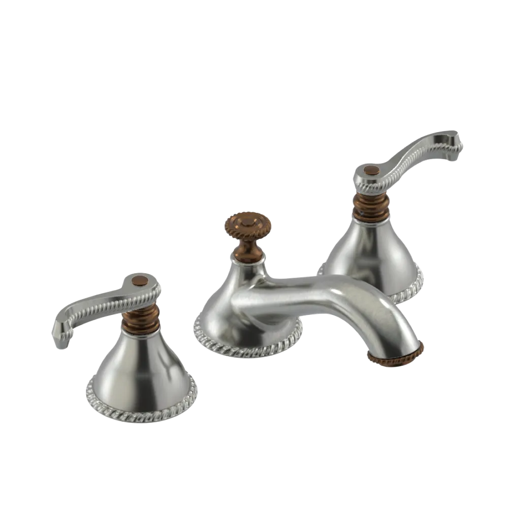 Rubinet Widespread Lav. Set. (less drain) Satin Nickel