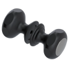 Rubinet Shower Door Knob (set) Matt Black