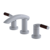Rubinet Widespread Lav. Set. (less drain) White