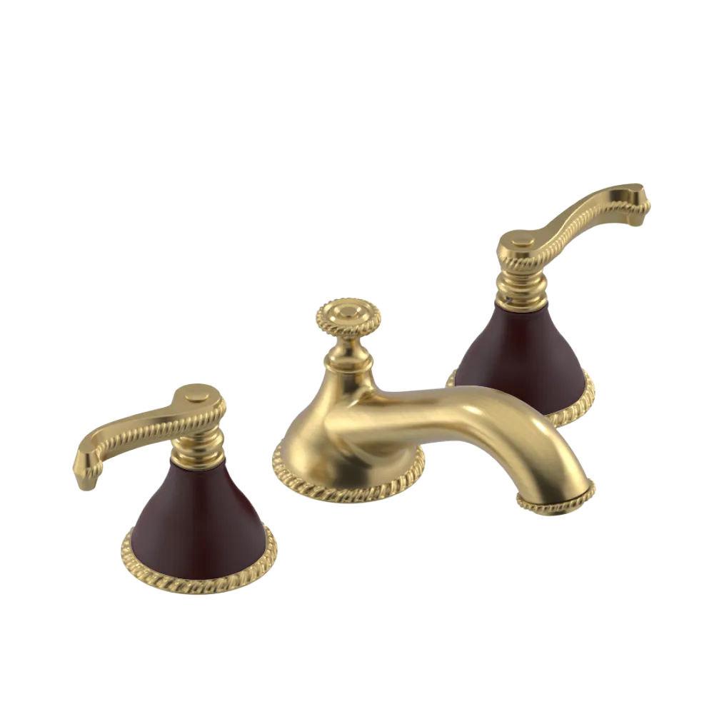 Rubinet Widespread Lav. Set. (less drain) Satin Gold