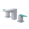Rubinet Widespread Lav. Set. (less drain) Matt White