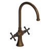 Rubinet Two Handle Single Hole Kitchen Set Tuscan Brass