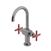 Rubinet Single Hole Dual Handle Lav. Set with LaSalle Spout (less drain) Polished Nickel