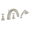 Perrin & Rowe Georgian Era™ 4-Hole Deck Mount Tub Filler With C-Spout