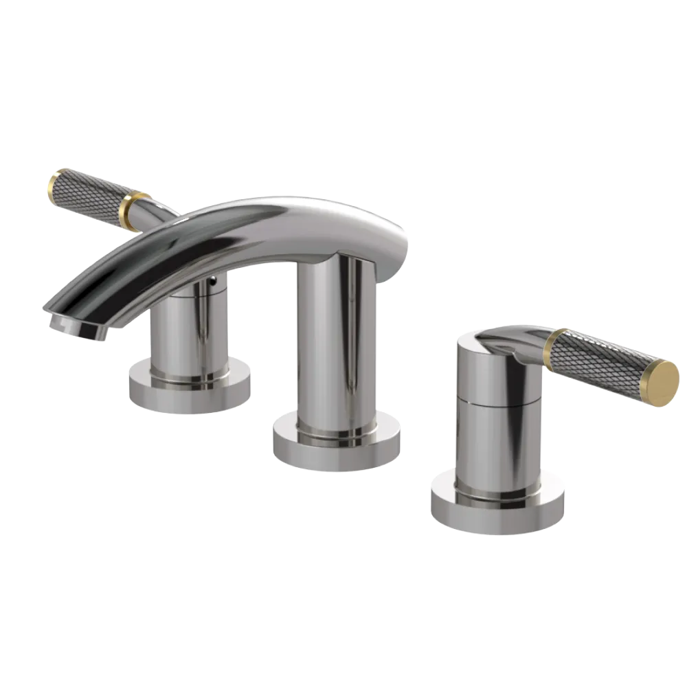 Rubinet Widespread Lav. Set. (less drain) Polished Nickel