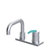 Rubinet 4" Centre Single Control Lav. Set. with Genesis spout (less drain) Satin Chrome
