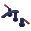 Rubinet Widespread Lav. Set. (less drain) Midnight Blue