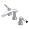 Rubinet Widespread Lav. Set. (less drain) Satin Chrome