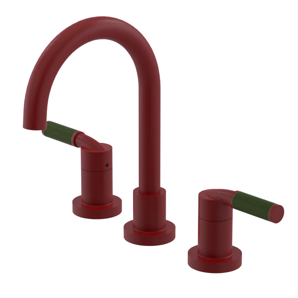 Rubinet Widespread Lav. Set. (less drain) Maroon