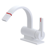 Rubinet Single Control Bidet Fitting (less drain) Matt White