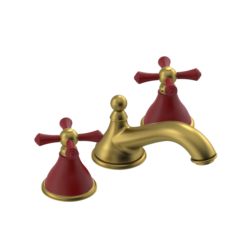 Rubinet Widespread Lav. Set. (less drain) Antique Brass Matt