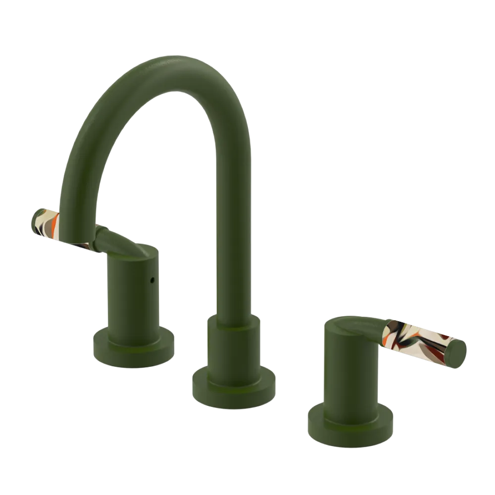 Rubinet Widespread Lav set (less drain) Green Envy