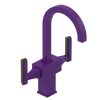 Rubinet Single Hole Dual Handle Lav. Set. (less drain) Purple Haze