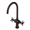 Rubinet Two Handle Single Hole Kitchen Set with LaSalle Spout Oil Rubbed Bronze