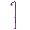Rubinet Pressure Balance Outdoor Shower with Hand Held Shower & 10" Shower Head - 304 Stainless Steel Purple Haze