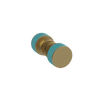 Rubinet Shower Door Knob (set) Satin Brass