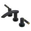 Rubinet Widespread Lav. Set. (less drain) Matt Black