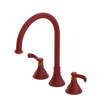 Rubinet Widespread Kitchen Set Maroon