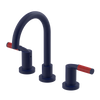 Rubinet Widespread Lav set (less drain) Midnight Blue