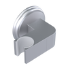 Rubinet Wall Bracket for Hand Held Shower Satin Chrome