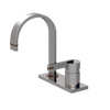 Rubinet 4" Centre Single Control Lav. Set (less drain) Polished Nickel