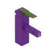 Rubinet Single Control Bidet Fitting (less drain) Purple Haze