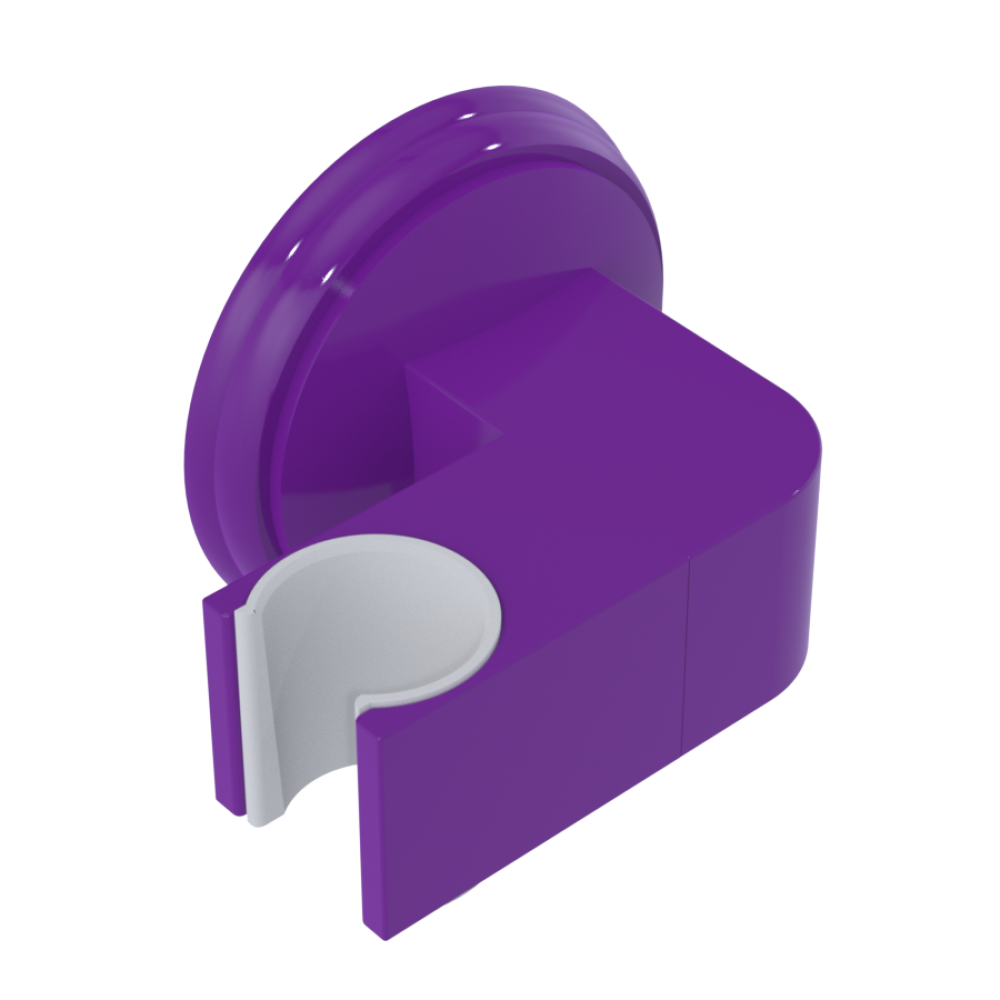 Rubinet Wall Bracket for Hand Held Shower Purple Haze