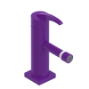 Rubinet Single Control Bidet Fitting (less drain) Purple Haze