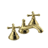 Rubinet Widespread Lav. Set. (less drain) Natural Brass