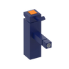 Rubinet Single Control Bidet Fitting (less drain) Midnight Blue