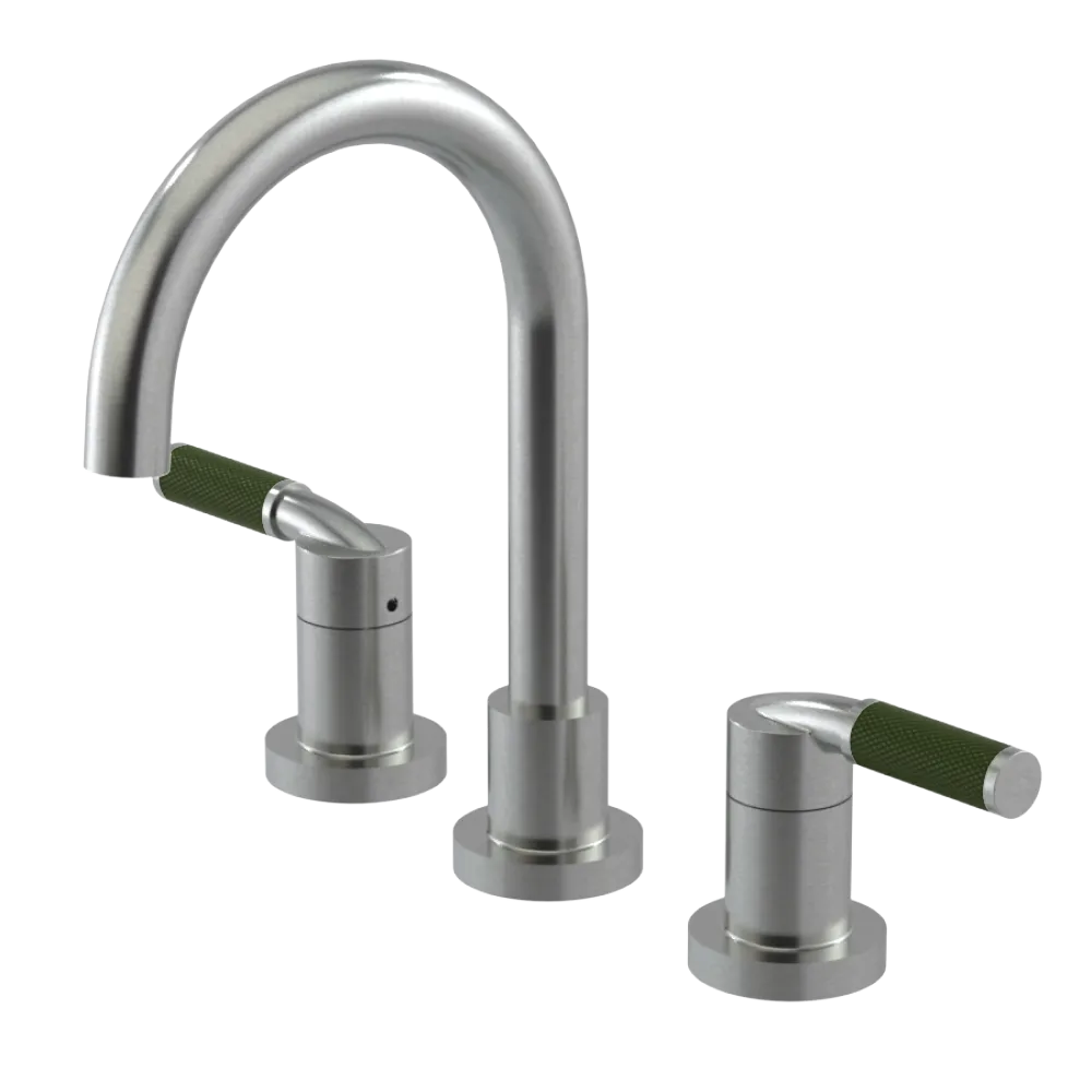 Rubinet Widespread Lav. Set. (less drain) Satin Nickel