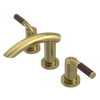 Rubinet Widespread Lav. Set. (less drain) Natural Brass