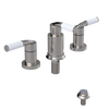 Rubinet Bidet Fitting with Spray, Diverter, and Vacum Breaker (Less Drain) Polished Nickel