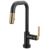 Brizo Smarttouch Pull Down Prep Faucet With Square Spout Industrial Handle