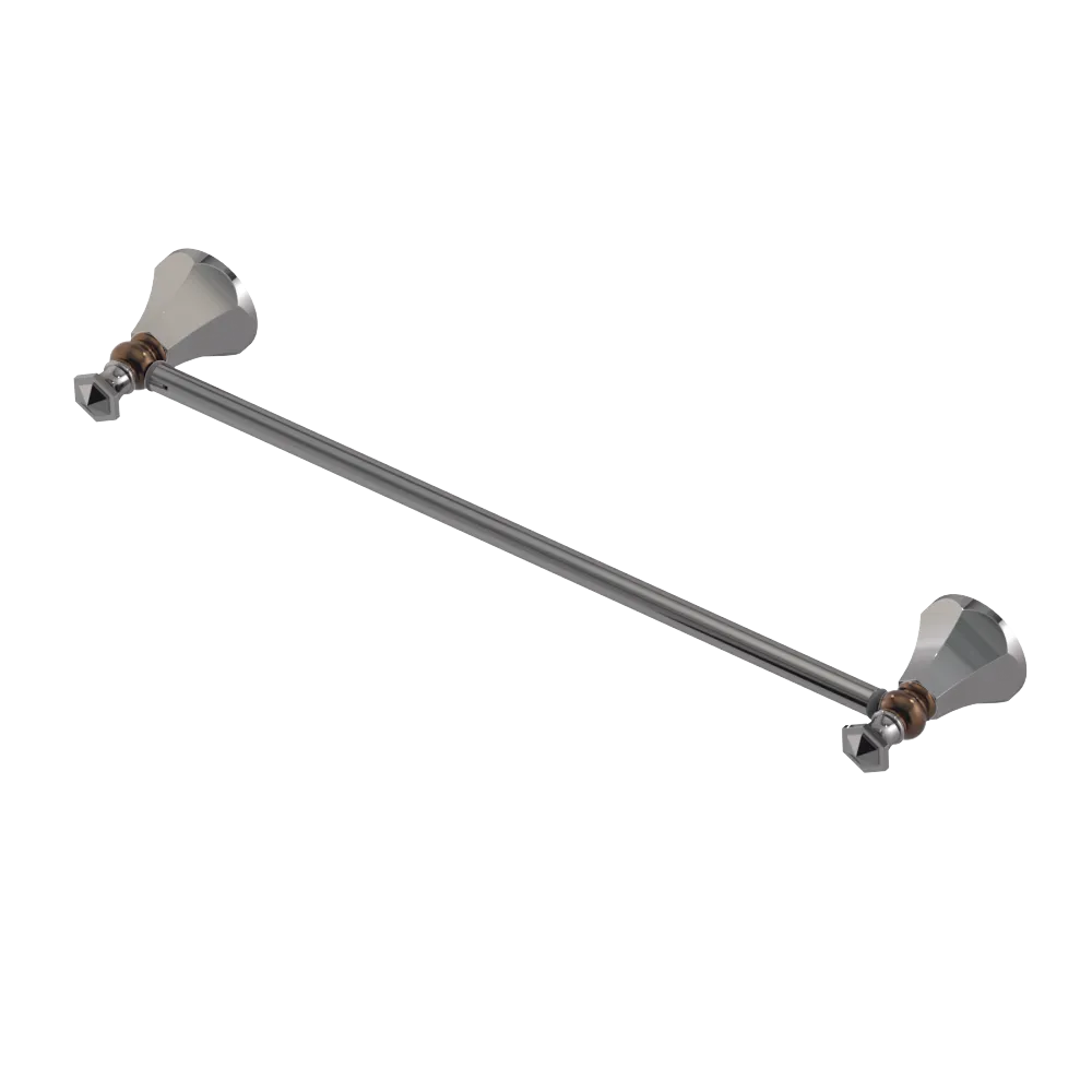 Rubinet Towel Bar 24" Polished Nickel