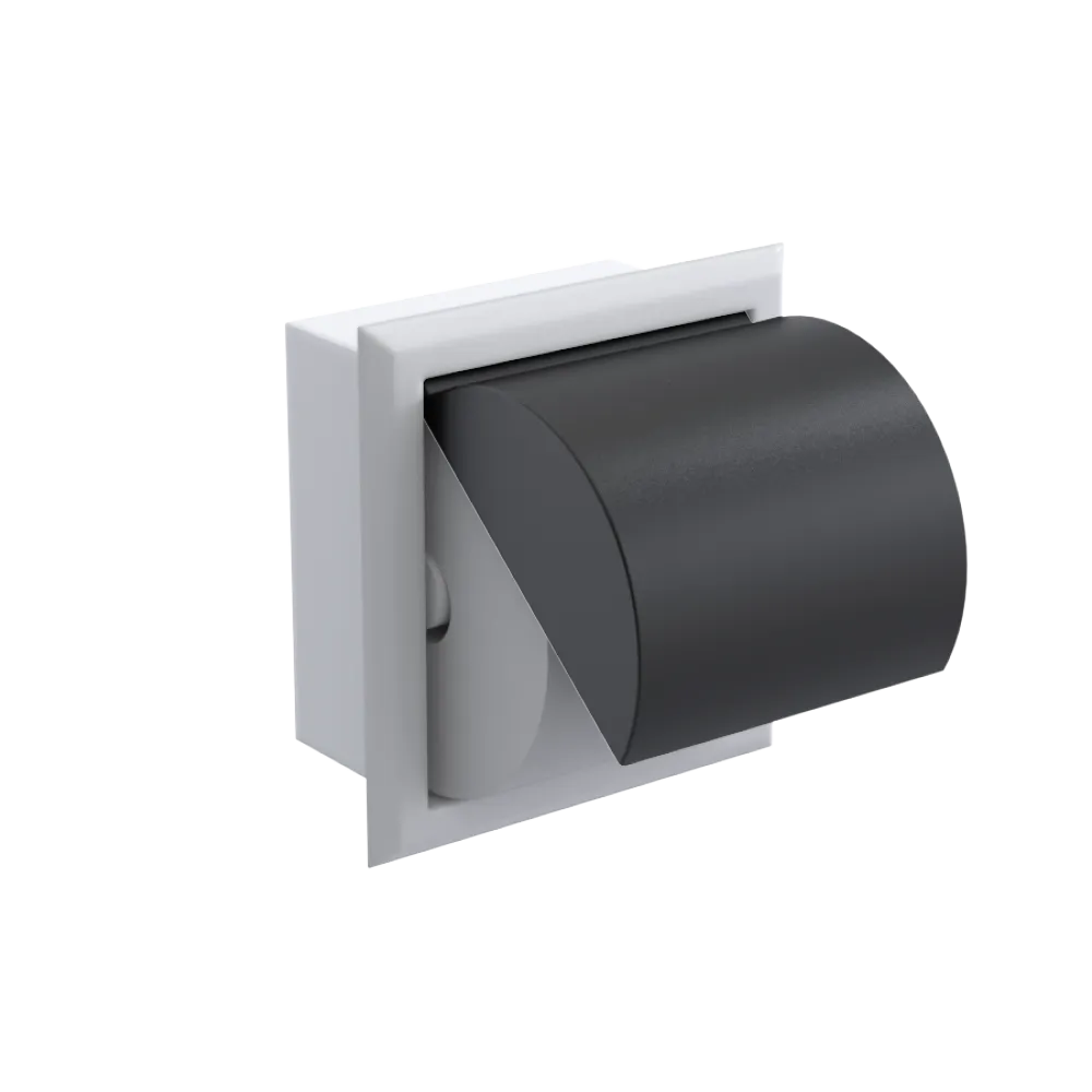 Rubinet RECESSED TOILET PAPER HOLDER White