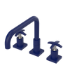 Rubinet Widespread Kitchen Set with Genesis Spout Midnight Blue