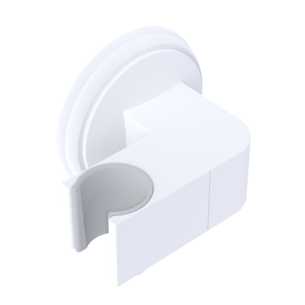 Rubinet Wall Bracket for Hand Held Shower Matt White