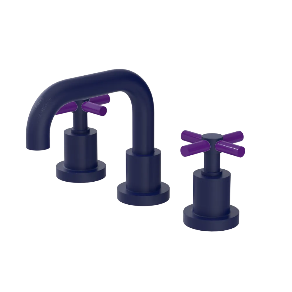 Rubinet Widespread Lav. Set. (less drain) Midnight Blue