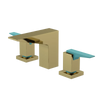 Rubinet Widespread Lav. Set. (less drain) Natural Brass