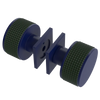 Rubinet Shower Door Knob (set) Midnight Blue