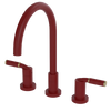 Rubinet Widespread Kitchen Set Maroon